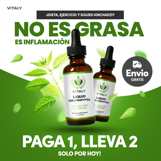 Gotas de Clorofila Vitaly® | Desintoxicación Natural