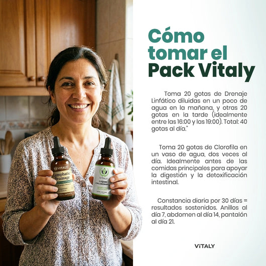 Gotas Vitaly® | Pack Reset (Linfático+Clorofila)