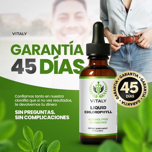 Gotas de Clorofila Vitaly® | Desintoxicación Natural