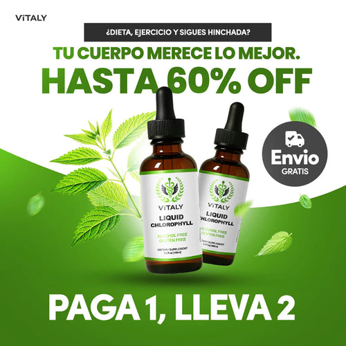 Gotas de Clorofila Vitaly® | Desintoxicación Natural